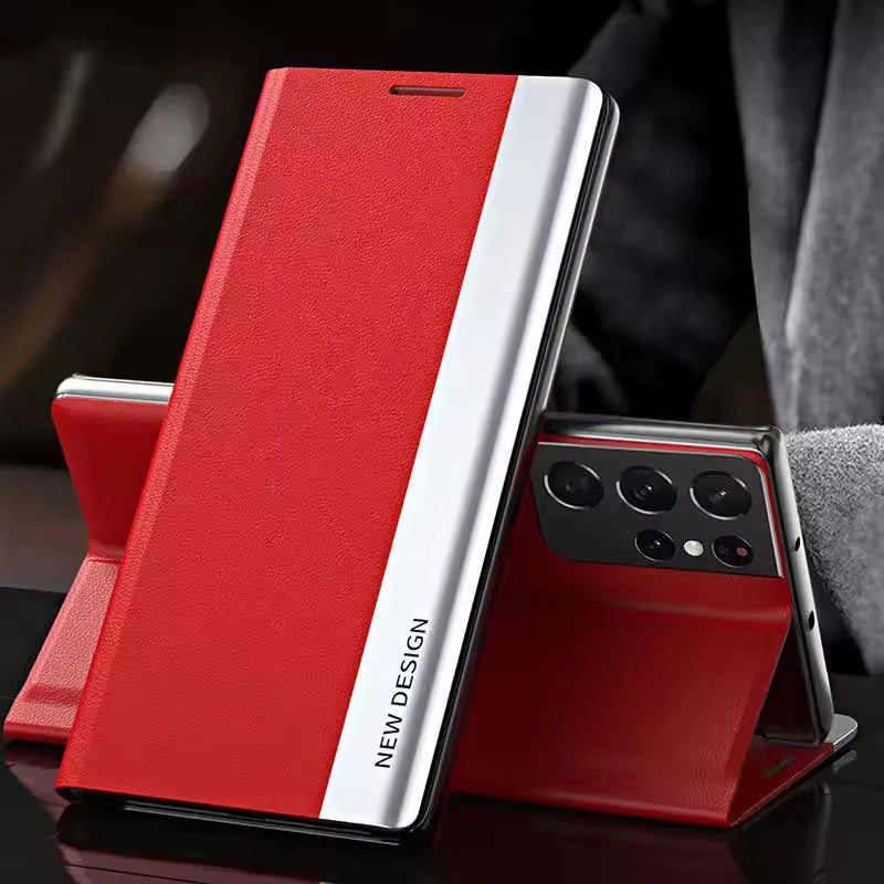 ELEGANTO Phone Case with Magnetic Cover - Red