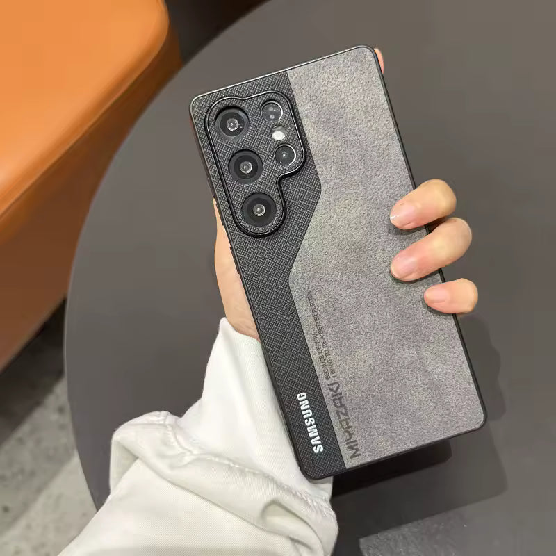 ATTIRE Leather Multicolor Case - Gray