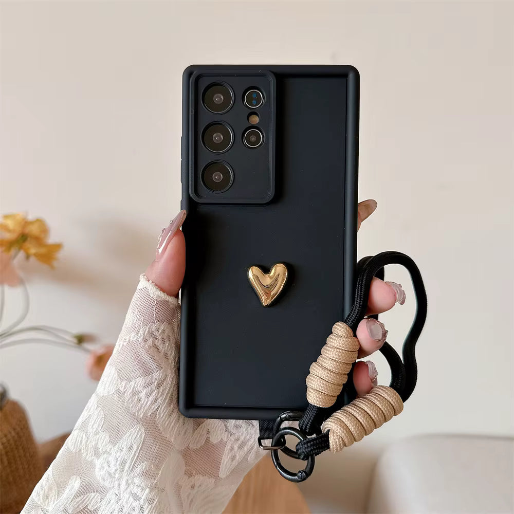 HEARTH Stylish Case with Design - Black