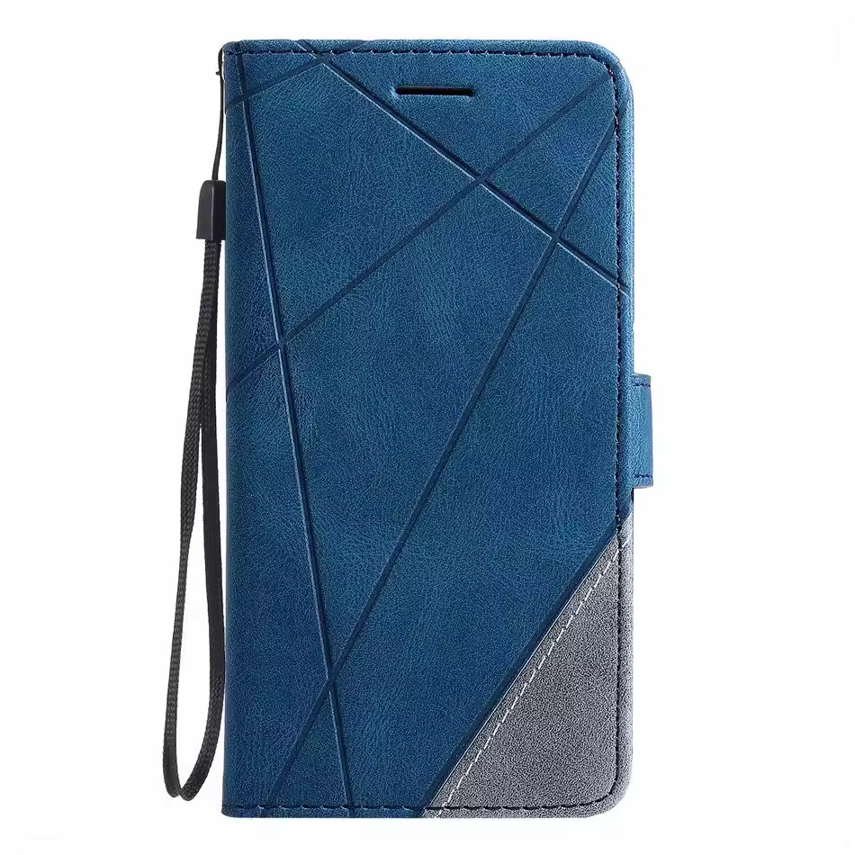 SUPERB Leather Case with Wallet - Blue