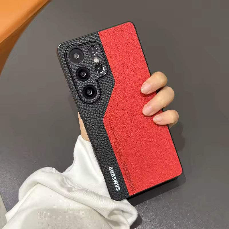 ATTIRE Leather Phone Case Multi Colored - Red