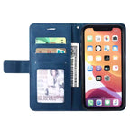 SUPERB Leather Case with Wallet - Blue